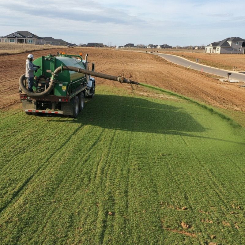 Front Yard Hydroseeding