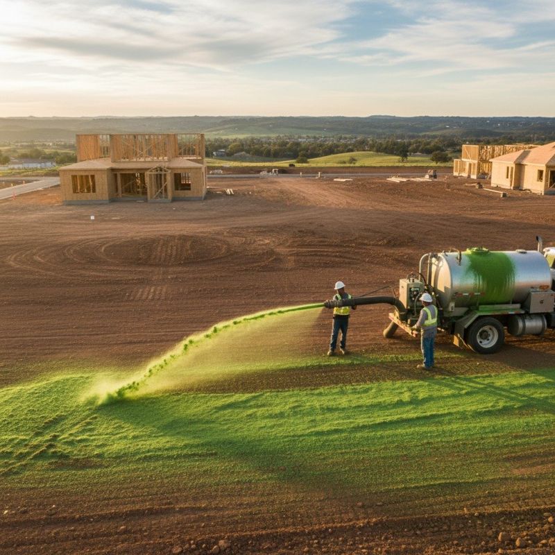 Front Yard Hydroseeding