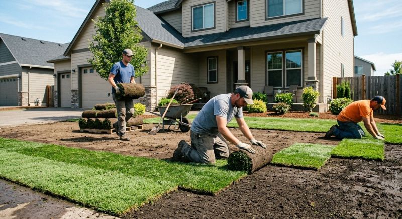 Bluegrass Sod Installation in Ventura County, CA