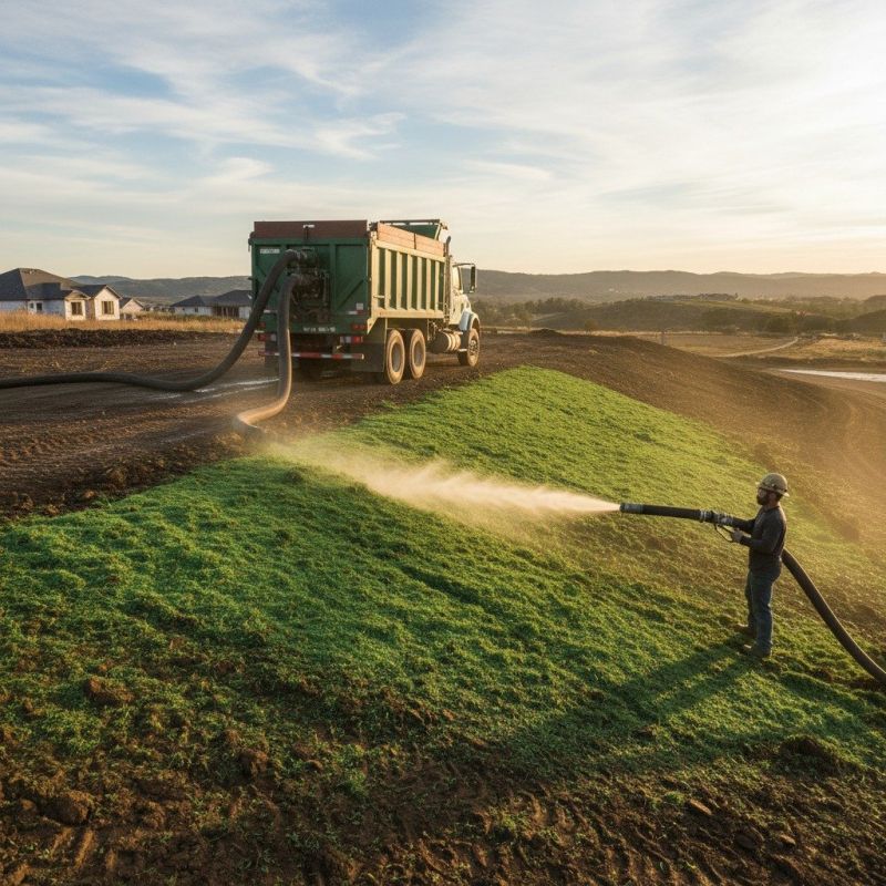 Front Yard Hydroseeding