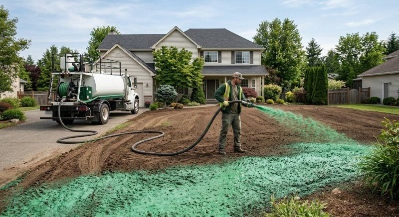 Front Yard Hydroseeding Service